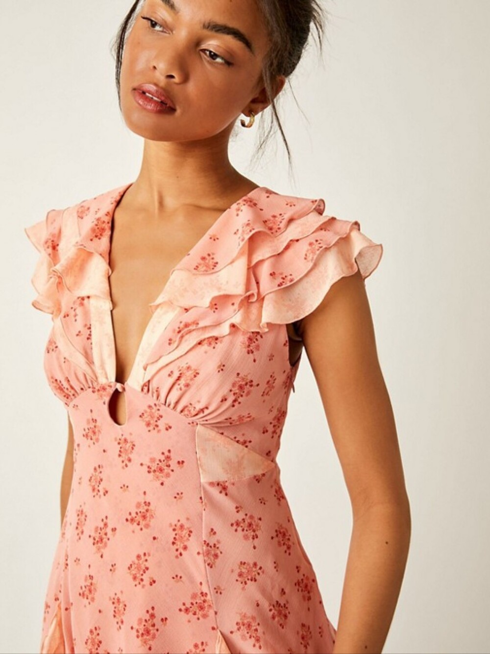 Free People Joaquin Whimsical Garden Cottagecore Prairiecore Dress Medium - Picture 7 of 16